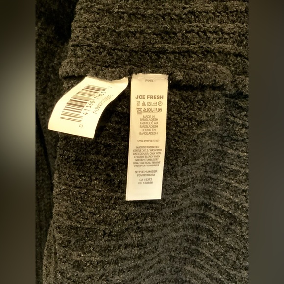 Joe Fresh Oversized Cowl Neck Cozy Black Sweater - Size M - Picture 3 of 4